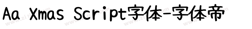 Aa Xmas Script字体字体转换